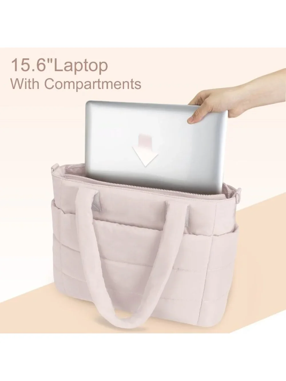 N/A puffer tote